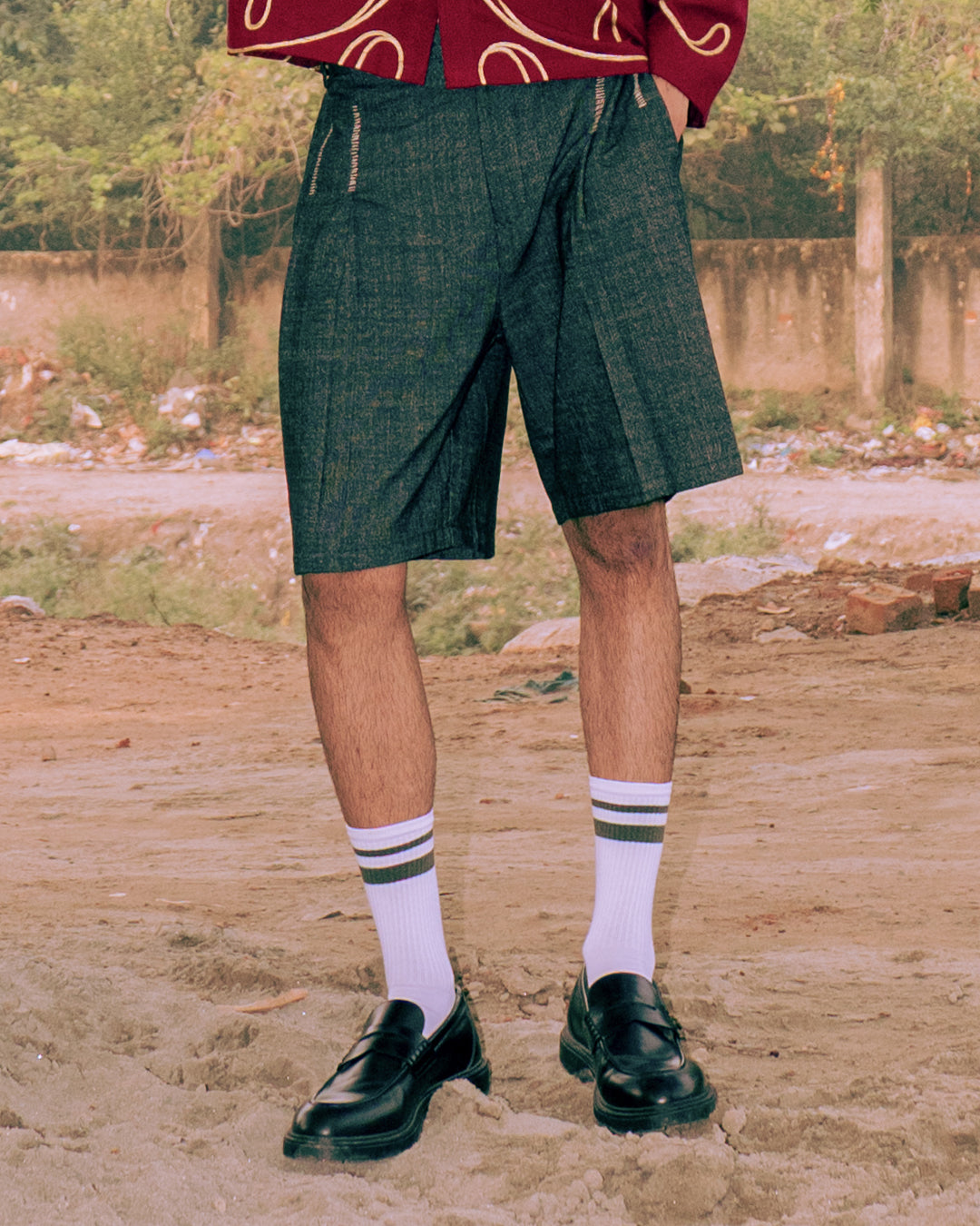 Cholo Handwoven Denim Short