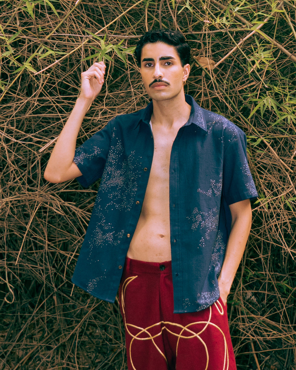 Mossy Hand Embroidered Shirt