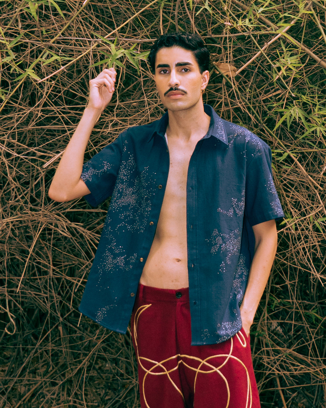 Mossy Hand Embroidered Shirt