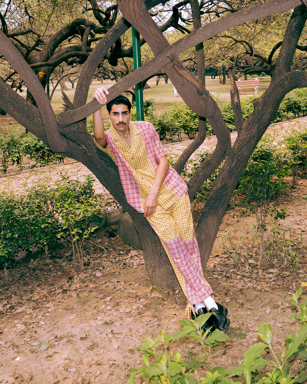 Divaita Handloom Check Trouser