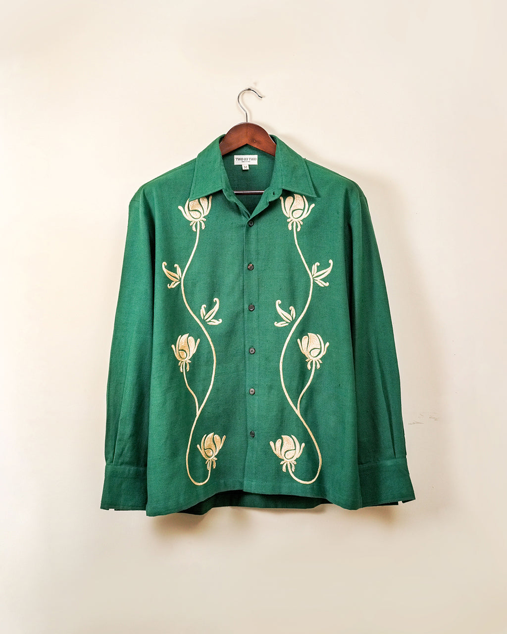 Kand Pushp Hand Embroidered Camp Shirt