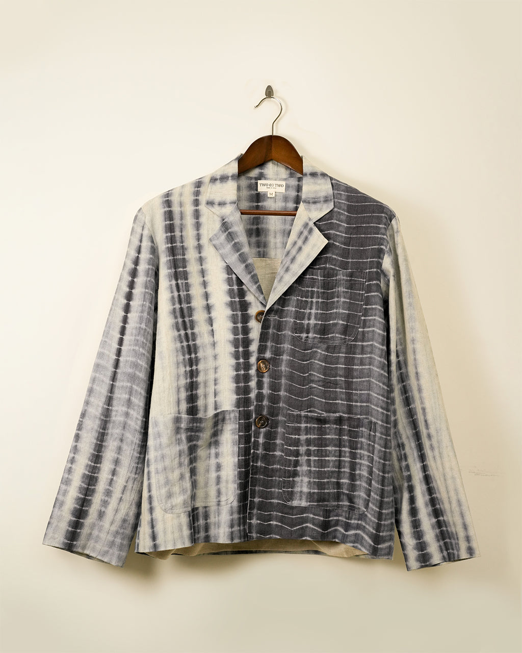 Wah Kaba Shibori Dye Linen Blazer