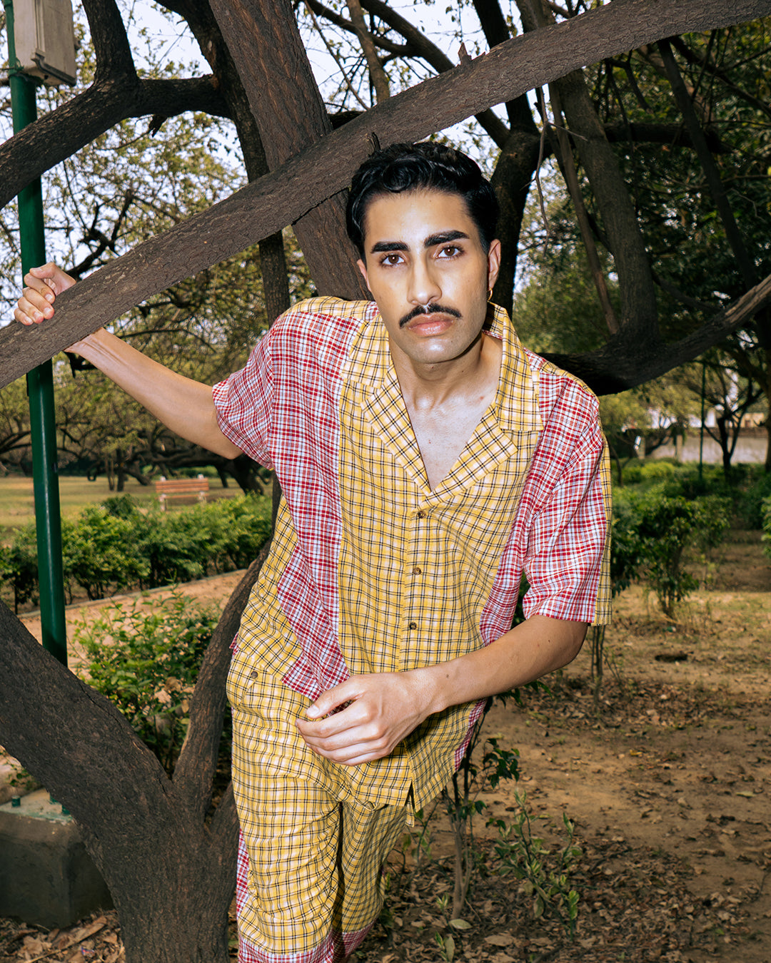 Dvaita Handloom Check Camp Shirt