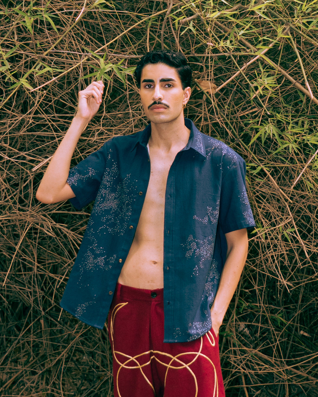 Mossy Hand Embroidered Shirt