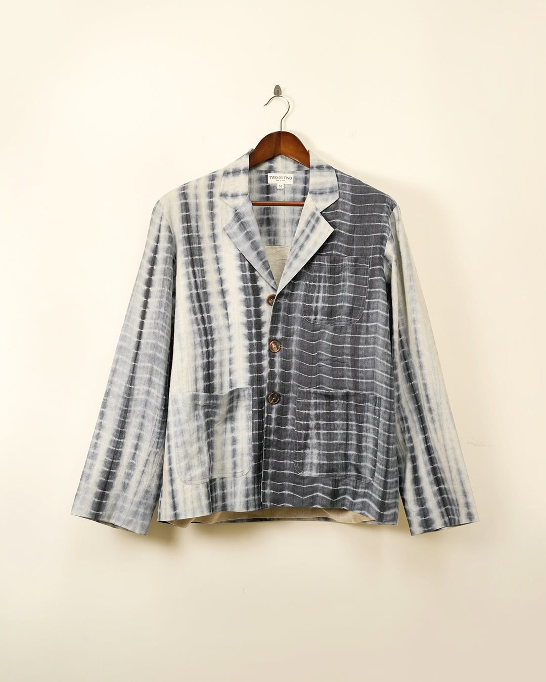 Wah Kaba Shibori Dye Linen Blazer