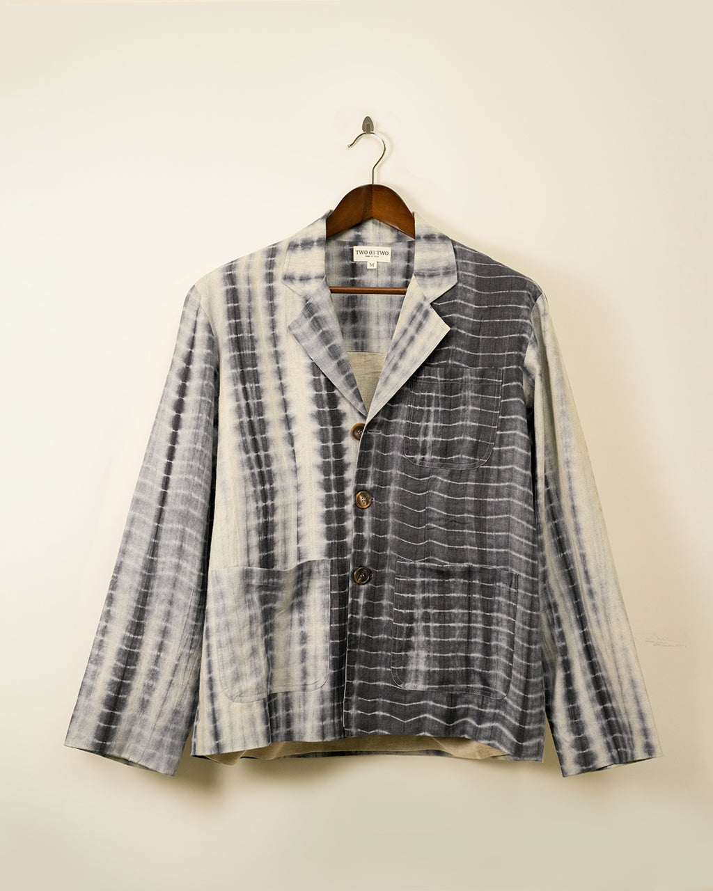 Wah Kaba Shibori Dye Linen Blazer
