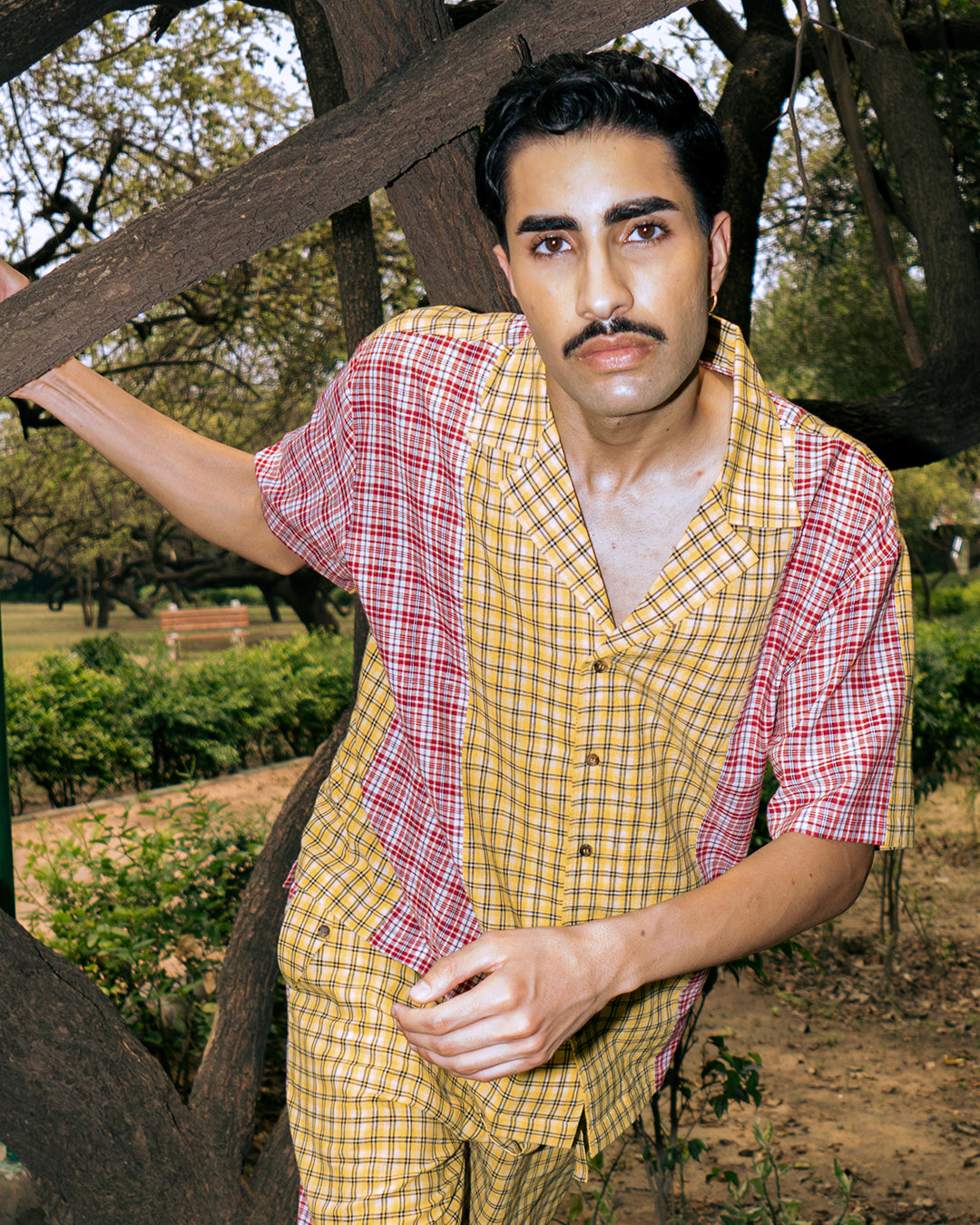 Dvaita Handloom Check Camp Shirt