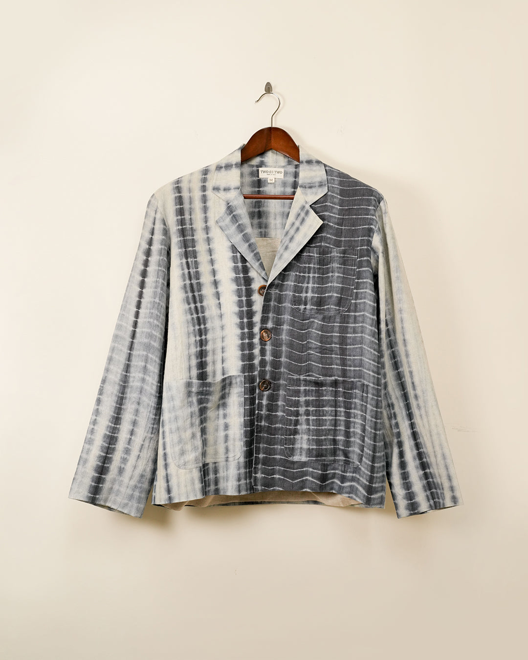 Wah Kaba Shibori Dye Linen Blazer
