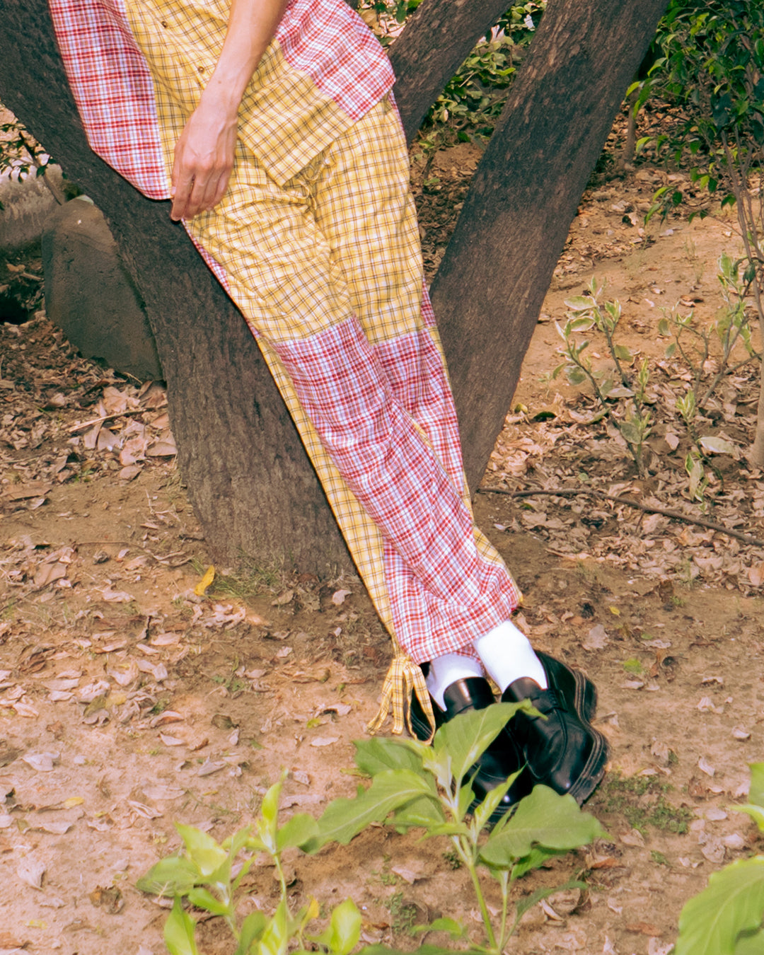 Divaita Handloom Check Trouser